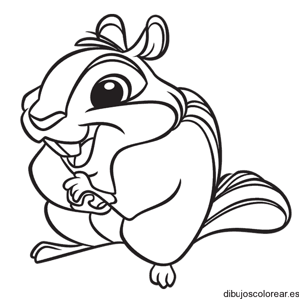 Dibujo de una ardillita