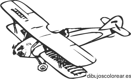 Dibujo de una avioneta aterrizando 