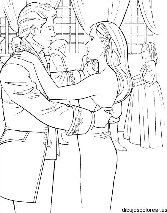 Dibujo de Encantada bailando