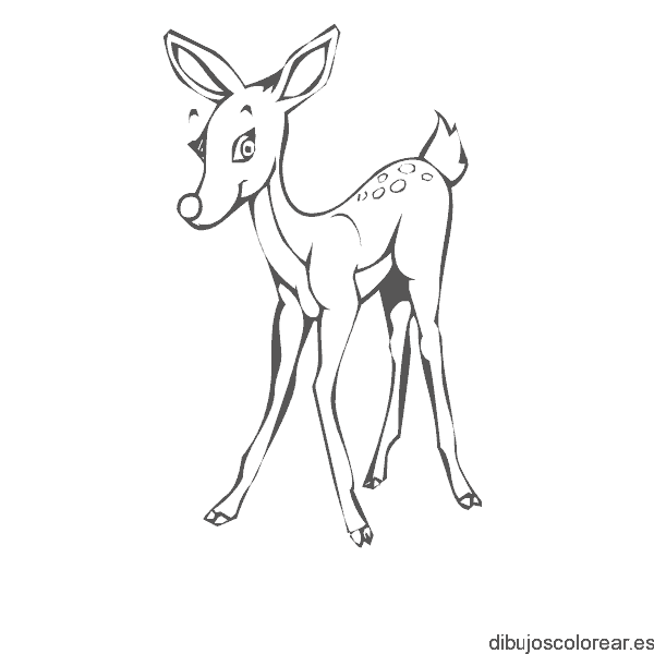 Dibujo de una cervatilla