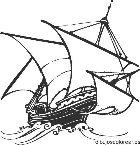 Dibujo  de un velero