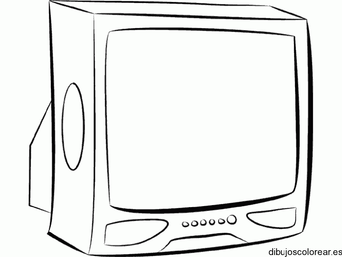 Dibujo de un televisor