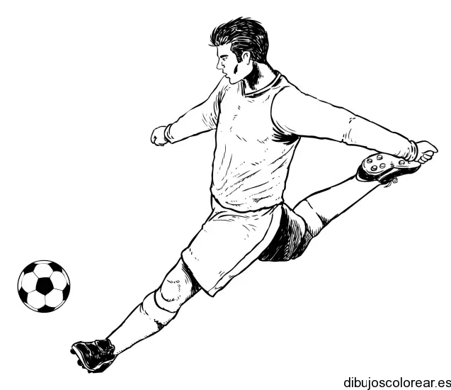 Dibujo de un jugador de soccer 