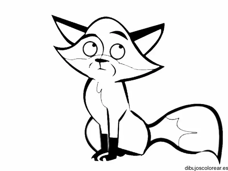 Dibujo de un pequeño zorro 