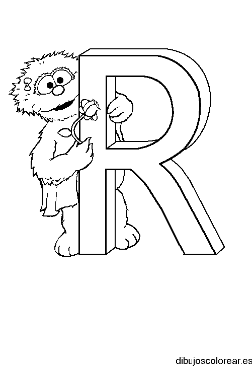 Dibujo de la letra R