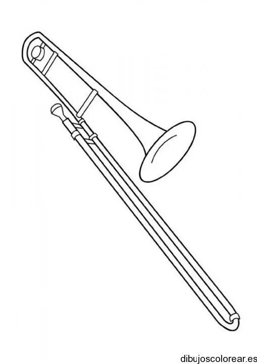 Dibujo de un saxofón