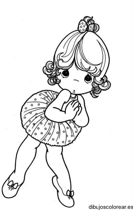 Dibujo de una niña bailando ballet