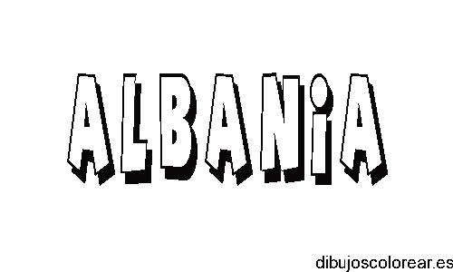 Dibujo con el nombre Albania