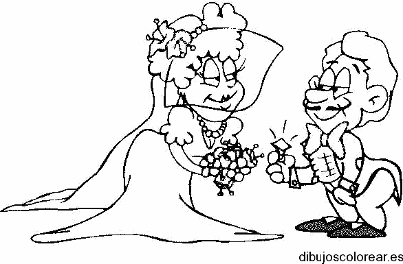 Dibujo de novios 