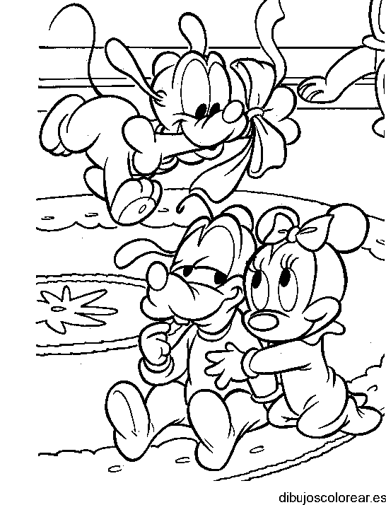 Dibujo de Goofy bebé