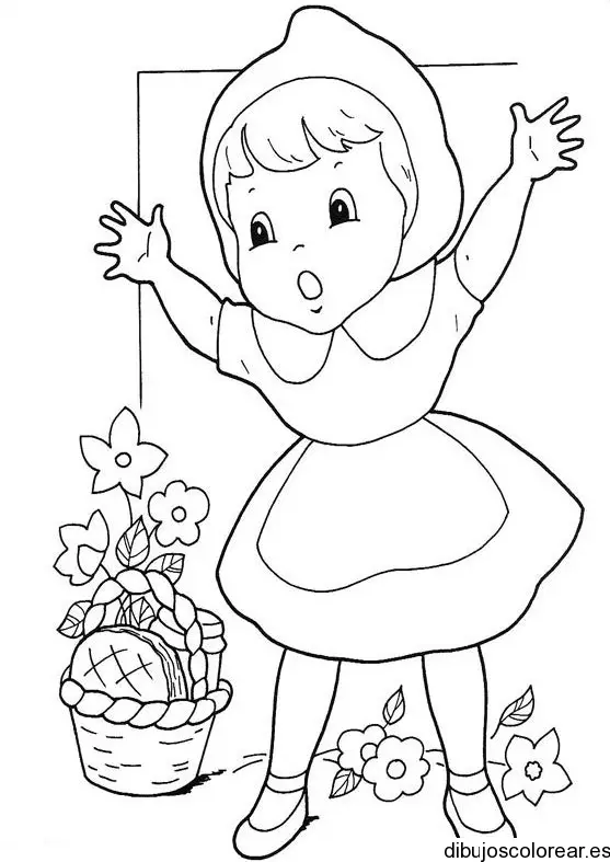 Dibujo de Caperucita roja 