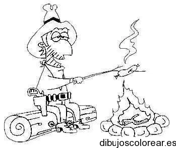 Dibujo de un vaquero