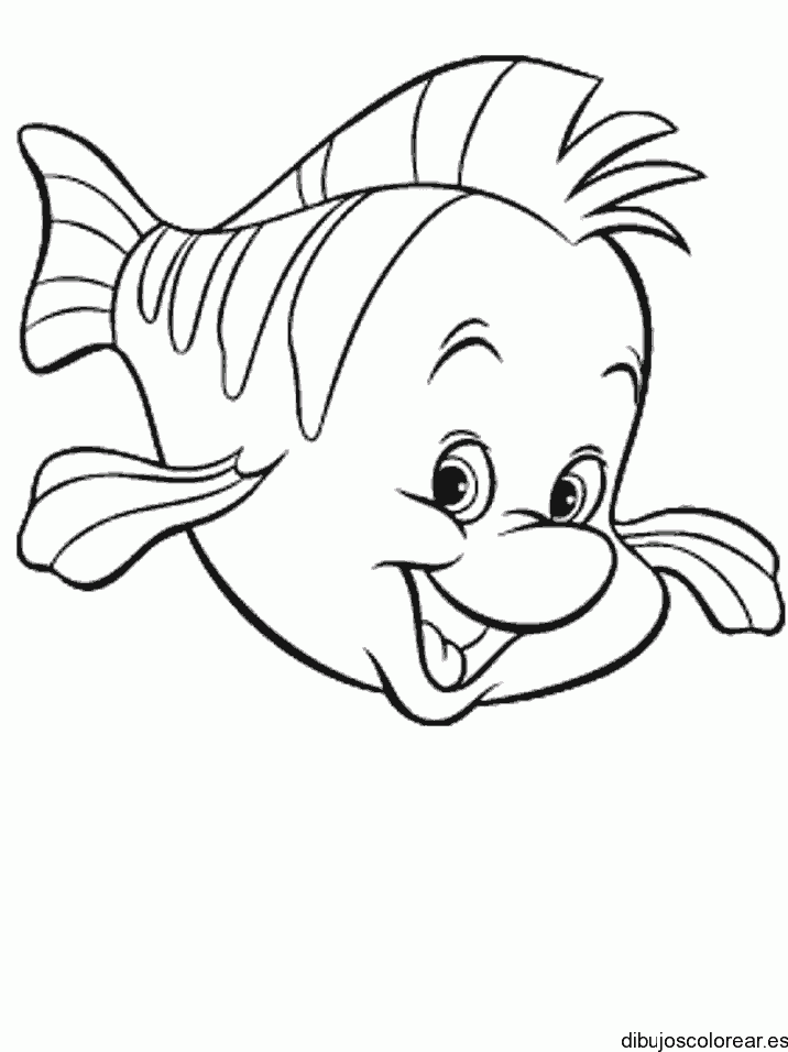 Dibujo de un regordete pececito