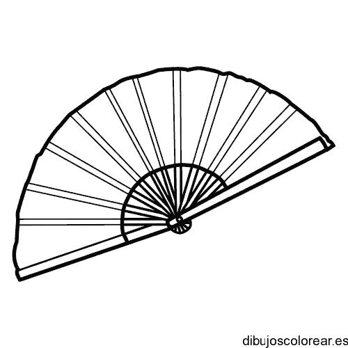 Dibujo de un abanico pequeño