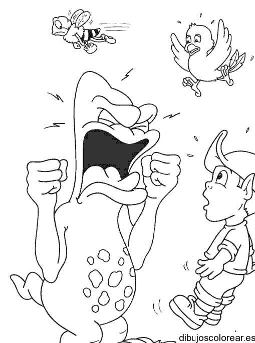 Dibujo de un animal furioso