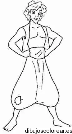 Dibujo de Aladdin