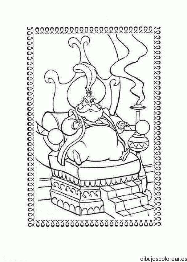 Dibujo del Rey de Aladin