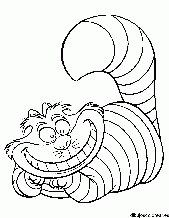 Dibujo del gato sonriente