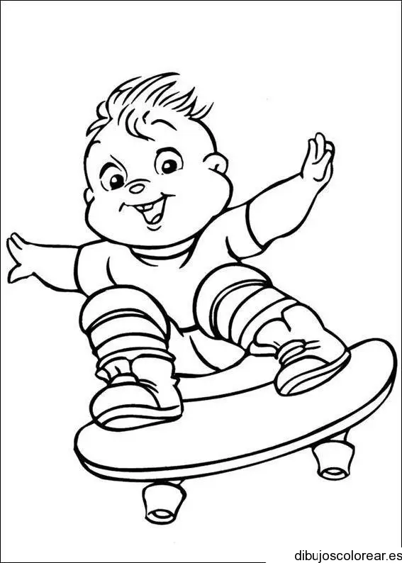Dibujo de patinador