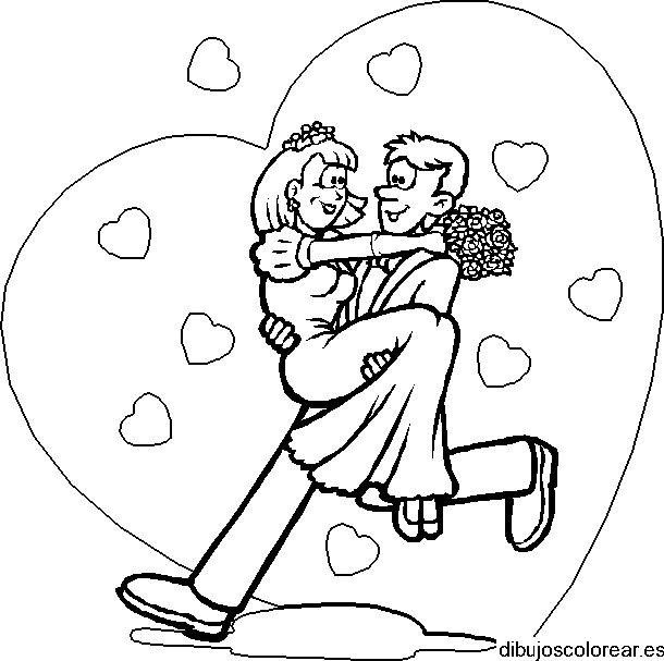 Dibujo de una boda