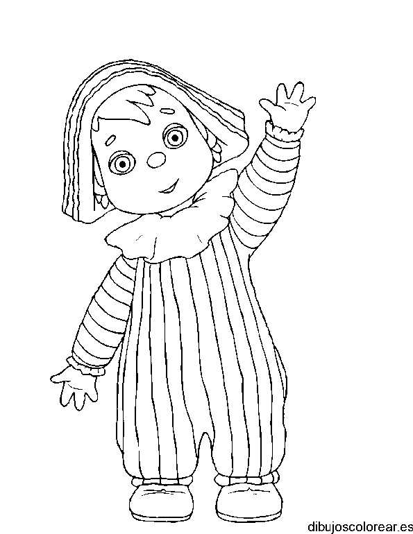 Dibujo de un bebé saludando