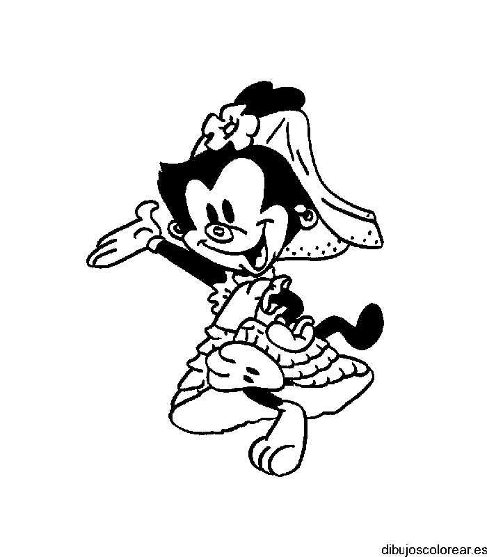 Dibujo de niña animaniacs
