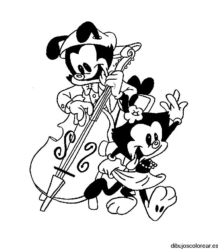 Dibujo de animaniacs tocando música