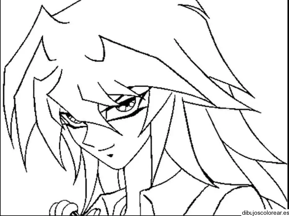 Dibujo de chico anime sonriendo