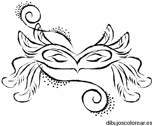 Dibujo de un antifaz 