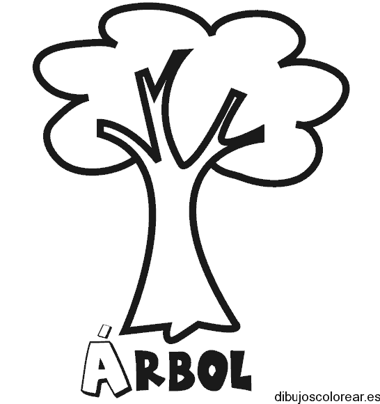 Dibujo con la palabra árbol