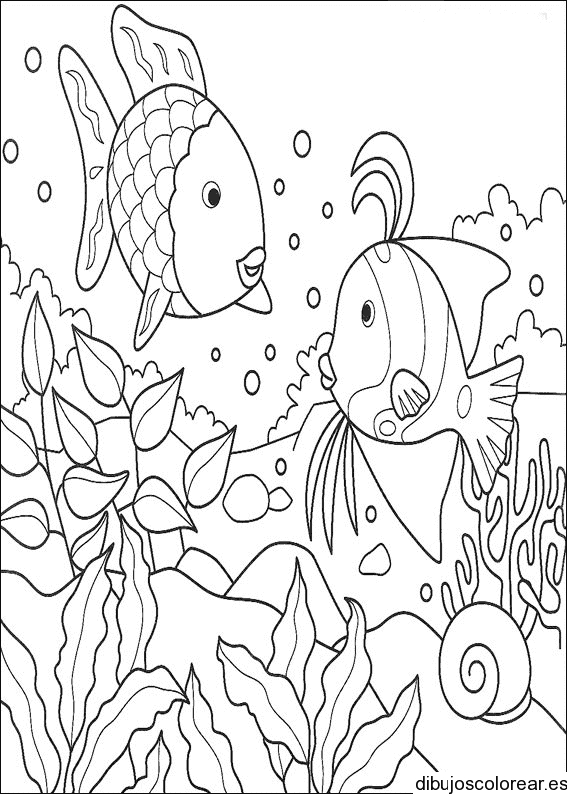 Dibujo de un acuario