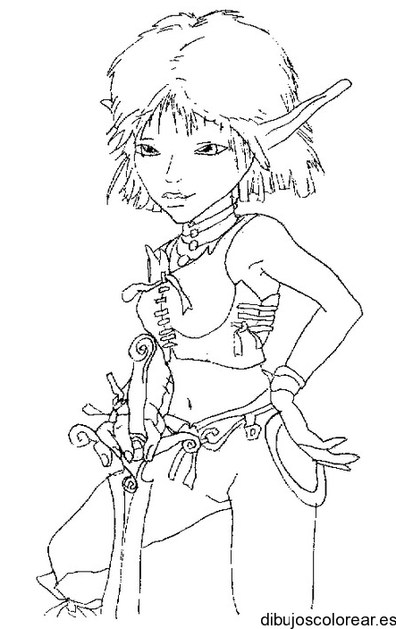 Dibujo de chica de los Minimoys