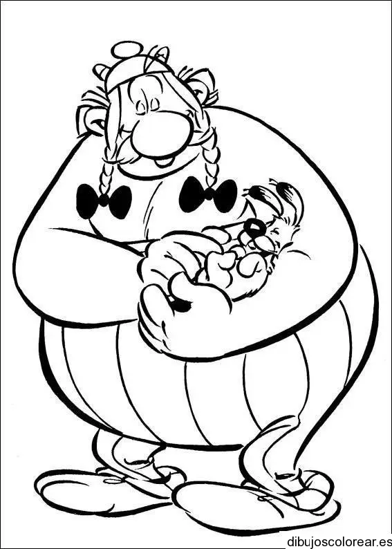 Dibujo de Asterix y un perro