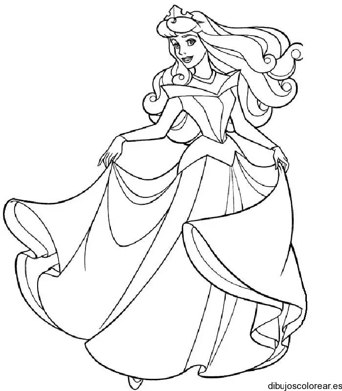 Dibujo de Aurora danzando