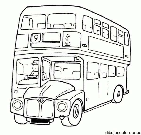 Dibujo de autobús doble cabina
