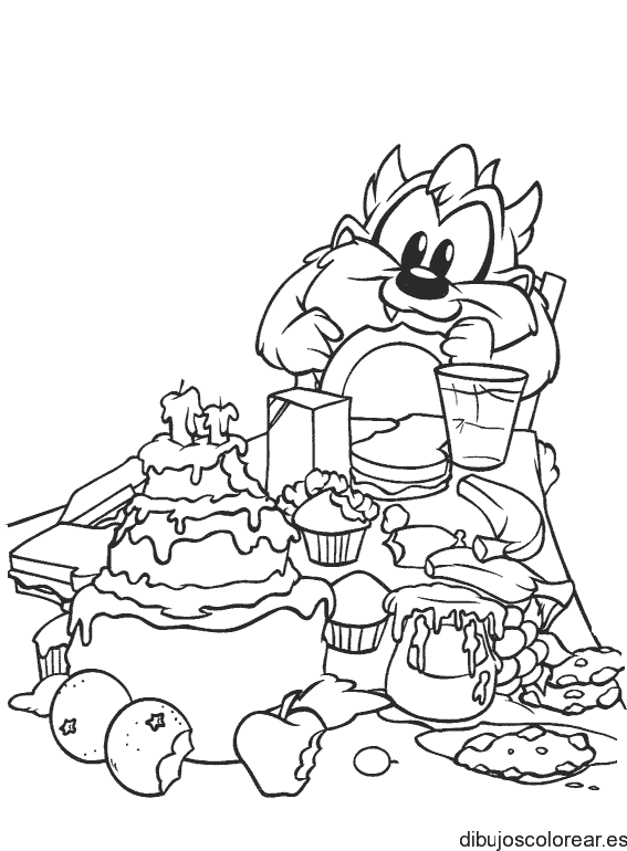 Dibujo de Taz bebé
