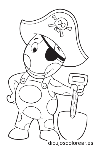 Dibujo de un pirata