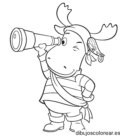 Dibujo de un divertido pirata