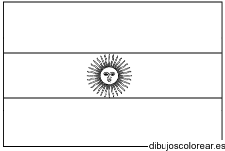 Dibujo de bandera de Uruguay 