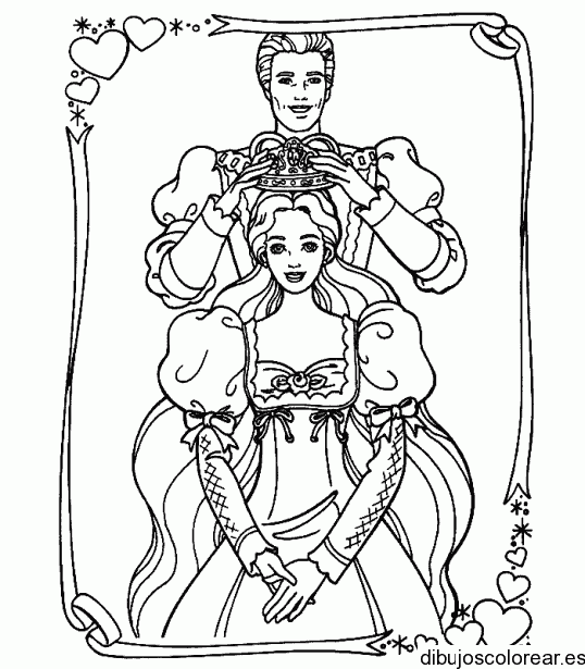 Dibujo de Barbie y Ken