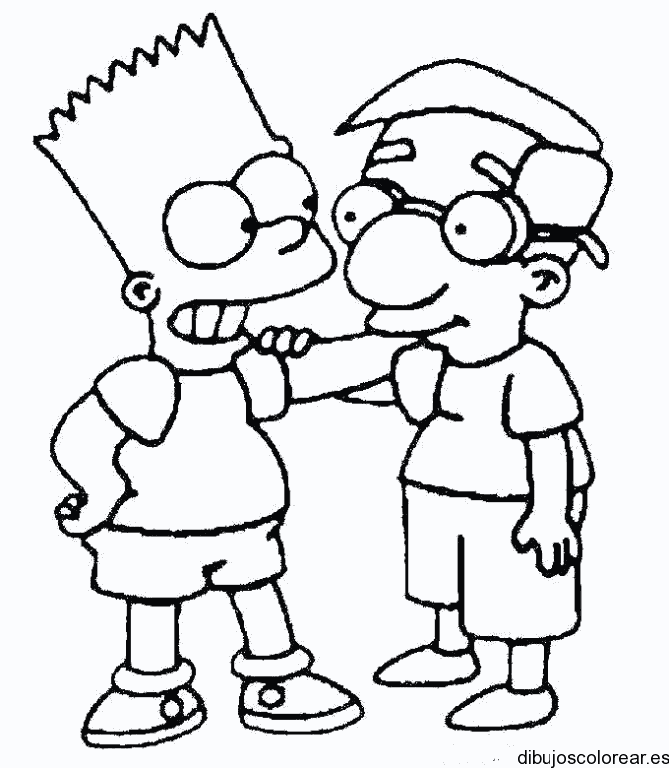 Dibujo mejores amigos