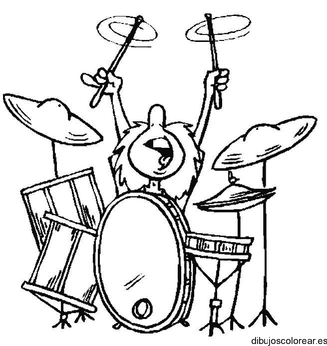 Dibujo de baterista