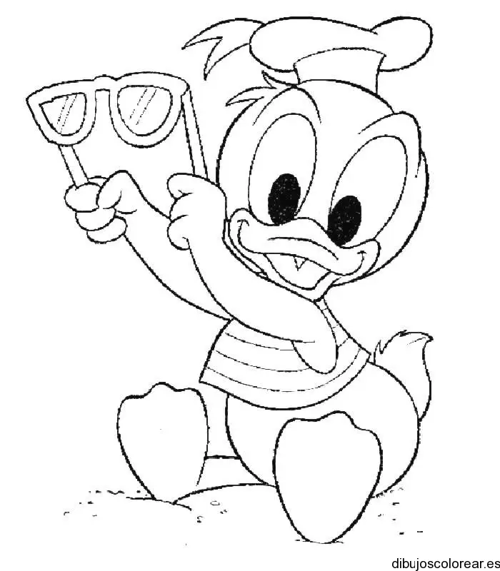 Dibujo del Pato Donald bebé