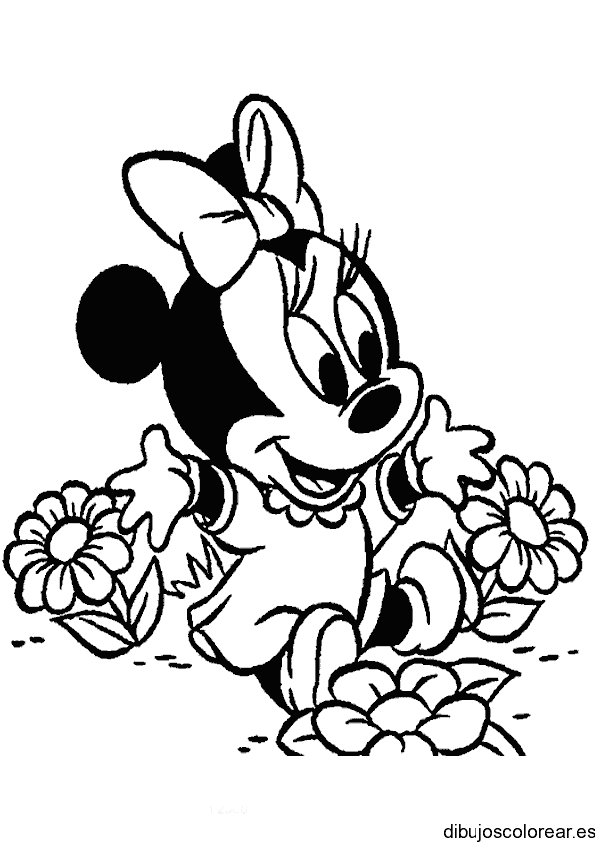Dibujo de Minnie bebé