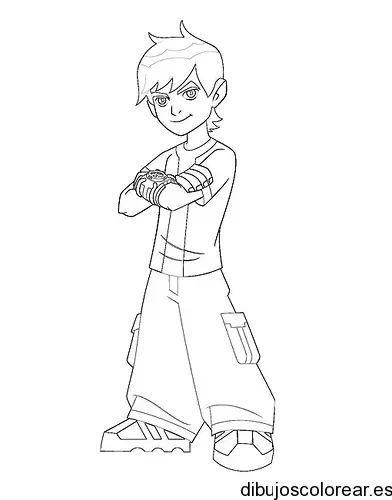 Dibujo de un niño sonriendo