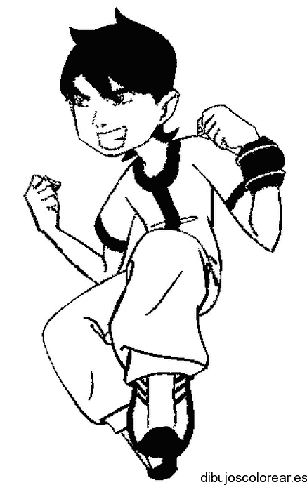 Dibujo de un guerrero