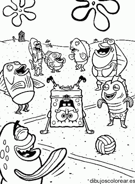 Dibujo Bob la esponja bailando