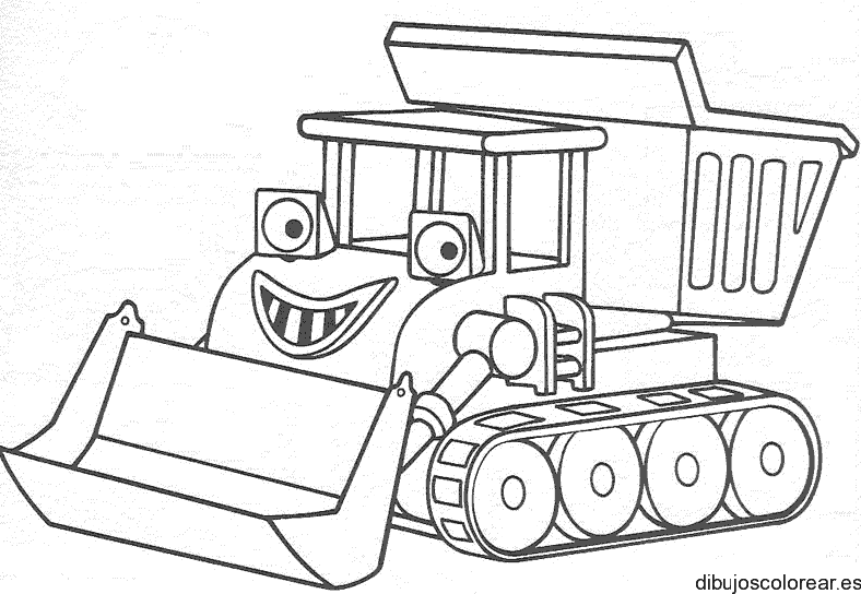 Dibujo de un camión que sonríe