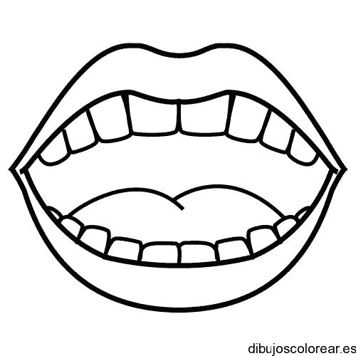 Dibujo de una enorme sonrisa