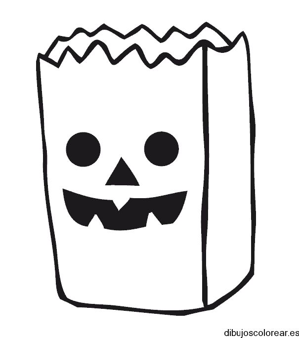 Dibujo de una bolsa de papel